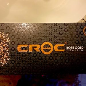 CROC Rose Gold Titanium Played Flat Iron/Curler